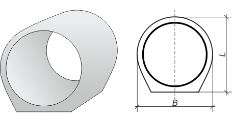Звено круглое на плоском основании 3КП 5.300 Серия 3.501.1-144
