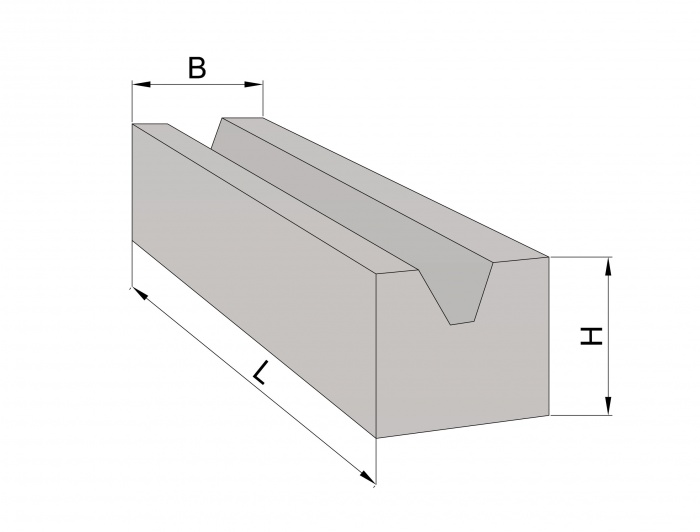 Сплошной бетонный блок с вырезом ФБВ 9.6.6-Т ГОСТ 13579-78