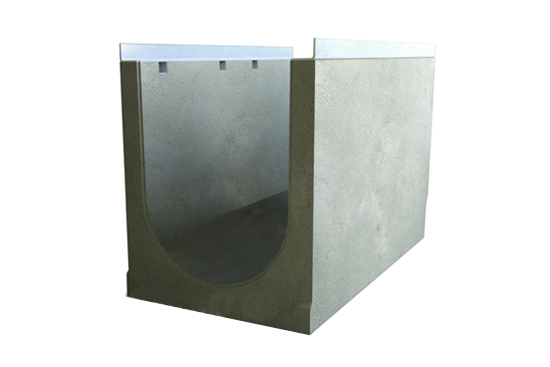 Лоток водоотводный бетонный Optima с уклоном 0,5% 500№20, тип 1